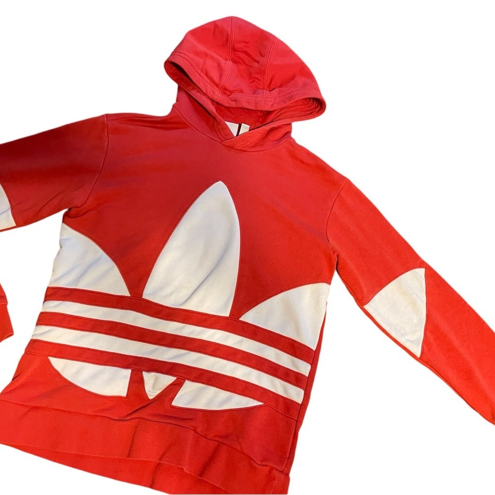 Adidas original large trefoil hoodie youth L